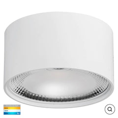 NELLA HV5805T SURFACE MOUNTED 18W IP54 TRI-COLOR LED DOWNLIGHT - Black / White