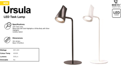 URSULA LED DESK LAMP - Black / White