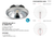 S9520/3x1700 AR111 LED RECESSED DOWNLIGHT - Silver / White