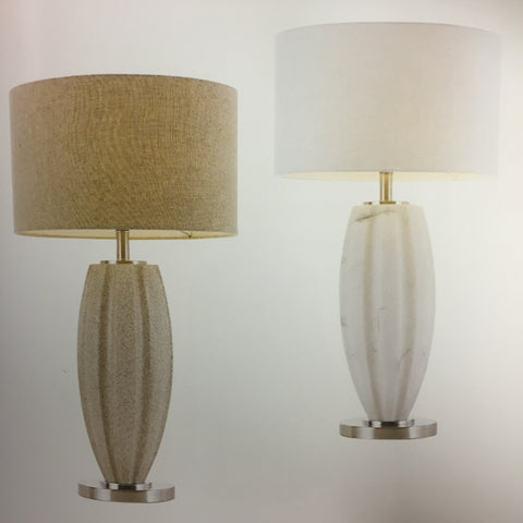 AXIS TABLE LAMP - Cream / Marble