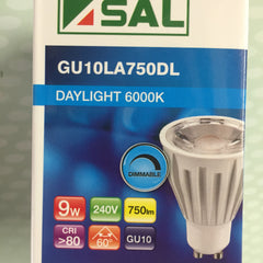GU10 LA750 DIMMABLE LED LAMP 240V - Warmwhite / Daylight