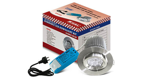 S9083 EXCEL DIMMABLE LED DOWNLIGHT KIT - Stainless Steel/Daylight