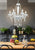 BASILANO 6 LIGHT PENDANT - Chrome / Gold colout