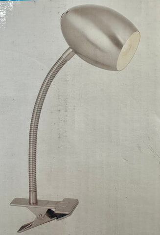 POSH 1 LIGHT E14 CLAMP LAMP  - Brushed Chrome