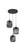 ROMAZZINA BLACK PENDANT - 3 Light / 5 Light