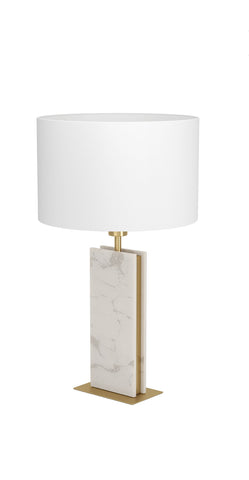 BELESAR TABLE LAMP - Brushed Brass / Satin Nickle