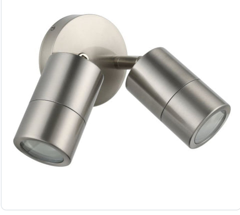 FREMANTLE IP65 TWIN ADJUSTABLE SPOT LED LIGHT - 316 Stainless Steel