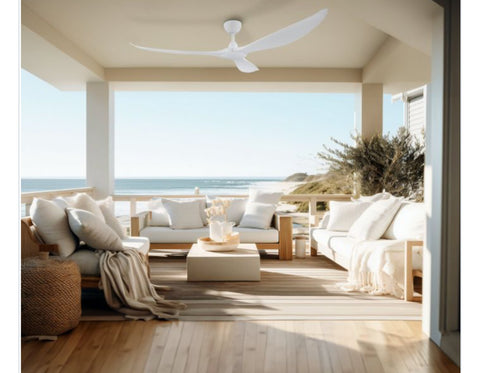 KURRAWA 72 DC REMOTE CONTROL CEILING FAN - White / Black