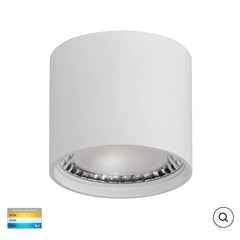 NELLA HV5802T SURFACE MOUNTED 7W IP54 TRI-COLOR LED DOWNLIGHT - Black / White