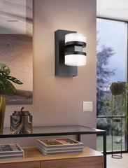 ROMENDO 2 LIGHT WALL LIGHT - Chrome / Black