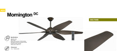 MORNINGTON DC REMOTE CONTROL CEILING FAN 1676MM