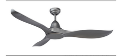 WAVE DC CEILING FAN WITH REMOTE CONTROL 1320MM - White / Titanium