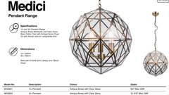 MEDICI PENDANT- Large / Small