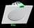 SPLASH 13W SQUARE LED DOWNLIGHT KIT - Satin White Trim