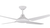 CLARE 1350 CEILING FAN - Black / White