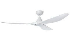 SURF 60” DC REMOTE CONTROL CEILING FAN WITH 20W LED DIMMABLE LIGHT - Black / White / Oak / Burmese Teak