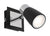 ALECIA SINGLE LED SPOTLIGHT - Black / White / Brushed Chrome