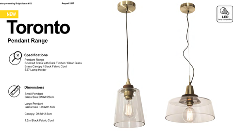 TORONTO PENDANT - Small / Large