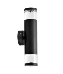 PHARE 240V UP/DOWN LED OUTDOOR WALL LIGHT - Black / Titanium