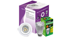 S9001 LRA9 STANDARD GU10 LED DIMMABLE DOWNLIGHT KIT - White Daylight / Warmwhite