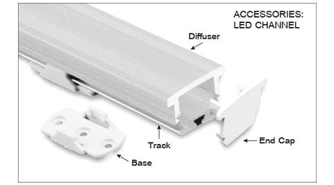 LED STRIP CHANNEL - Flat