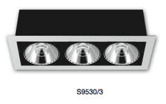 S9530/3x3500 AR111 LED RECESSED DOWNLIGHT - Silver / White