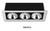 S9530/3x3500 AR111 LED RECESSED DOWNLIGHT - Silver / White