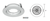 LW06B UNIFIT RECESSED DOWNLIGHT FITTING - White / Brushed Chrome