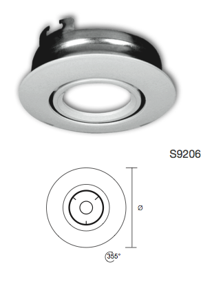 S9206 UNIFIT 355˚ ROTATABLE RECESSED DOWNLIGHT FITTING