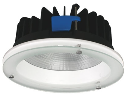 S9658 ROUND GLASS LED DOWNLIGHT- White / Black