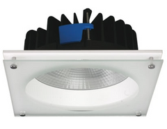 S9658 SQUARE GLASS LED DOWNLIGHT- White / Black