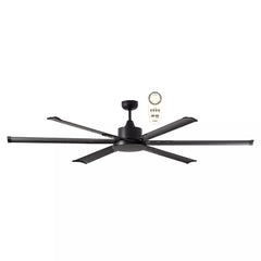 ALBATROSS 84" DC CEILING FAN WITH REMOTE CONTROL - White / Matt Black / Brushed Nickel