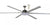 ALBATROSS 84"DCCEILING FAN WITH 24W LED LIGHT AND REMOTE CONTROL -White / Matt Black / Brushed Nickel