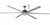 ALBATROSS 72"DCCEILING FAN WITH 24W LED LIGHT AND REMOTE CONTROL -White / Matt Black / Brushed Nickel