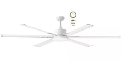 ALBATROSS 72" DC CEILING FAN WITH REMOTE CONTROL - White / Matt Black / Brushed Nickel