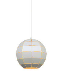 ARMIS MEDIUM PENDANT - Champagne Gold / Matt White / Coffee