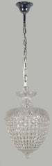 CHOPIN 1 LIGHTCHANDELIER BASKET CRYSTAL PENDANT