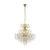 FENOULLET CRYSTAL 5 LIGHTs PENDANT - Chrome / Brass