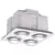 FORME 3 IN 1 BATHROOM HEATER WITH HEAT LAMPS / EXAUST FAN / TRI-COLOUR LED LIGHT
