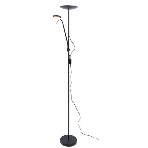 GEORGIA LED MOTHER AND CHILD FLOOR LAMP - Black / Chrome