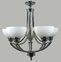 HOUSTON 5 LIGHT FLUSH CHROME / BRONZE