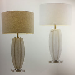 AXIS TABLE LAMP - Cream / Marble