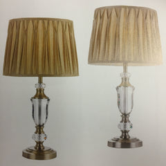 WILTON TABLE LAMP - Antique Brass / Nickel