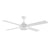LINK DC REMOTE CONTROL 1220mm CEILING FAN WITH 15W TRICOLOUR DIMMABLE LED LIGHT - White / Black