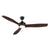 LORA 60" DC REMOTE CONTROL CEILING FAN WITH TRI-COLOUR LED LIGHT - White / Black