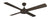 LUNA 1300mm CEILING FAN - White / Black / Bushed Steel