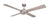 LUNA 1300mm CEILING FAN - White / Black / Bushed Steel