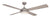LUNA 1300mm CEILING FAN WITH 20W LED LIGHT - White / Black / Bushed Steel