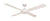 LUNA 1300mm CEILING FAN - White / Black / Bushed Steel