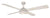 LUNA 1300mm CEILING FAN WITH 20W LED LIGHT - White / Black / Bushed Steel